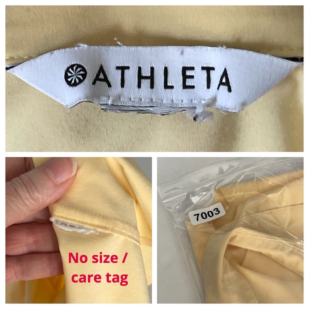 Athleta Womens Urbanite II Button Up Tank Shirt Collared SZ 20 W Lunaria Yellow - Picture 9 of 10